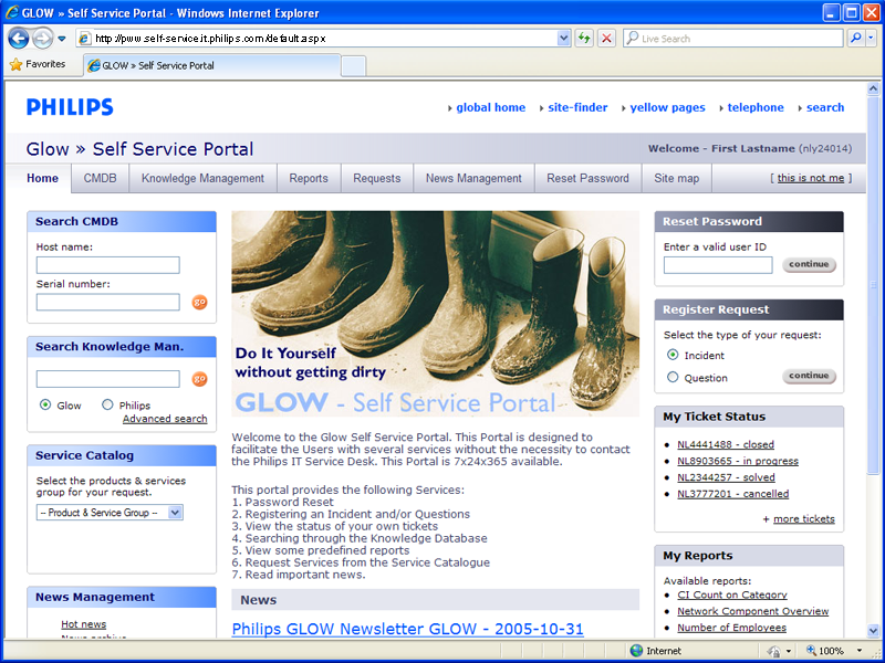 <span>Philips = Glow - Homepage</span></p>