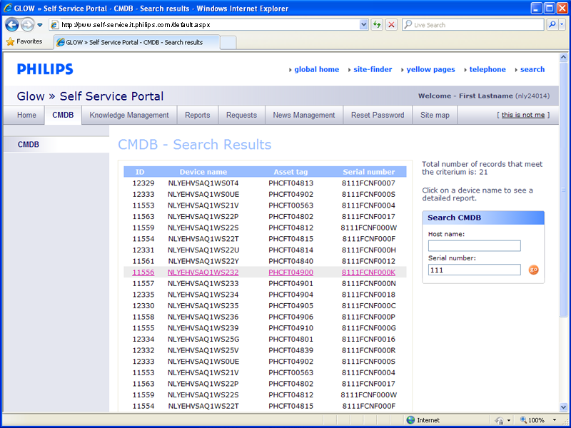 <span>Philips = Glow - CMDB : Search Results</span></p>