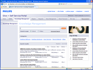 Philips = Glow - Knowledge Management : Search Results