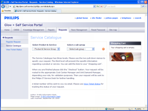 Philips = Glow - Requests : Service Catalogue