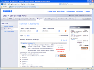 Philips = Glow - Requests : Service Catalogue (open)