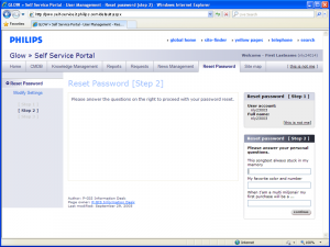 Philips = Glow - Reset Password (Step 2)